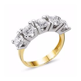 Koçak Gold 14YZK779 14 Ayar Beyaz Altın Beştaş Yüzük