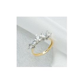 Koçak Gold 5141 14 Ayar Altın Beyaz Beştaş Yüzük