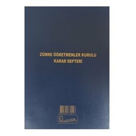 Kocaoluk Zümre Öğretmenler Kurulu 100 Yaprak Karar Defteri