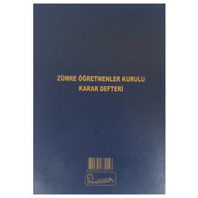 Kocaoluk Zümre Öğretmenler Kurulu 100 Yaprak Karar Defteri