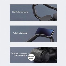 Kochler 162496832 Dijital Ekranlı Çek Bırak Dirsek Destekli Mekik Aleti Karın Egzersiz Aleti
