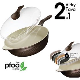 Kochler ProSteam 6 Katmanlı 26 cm Granit Tava