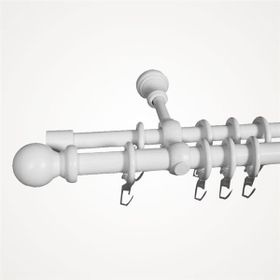 Koçtaş 3 metre Beyaz İkili Ahşap Rustik Askı