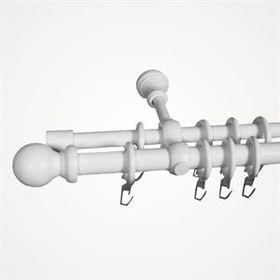 Koçtaş 3 metre Beyaz İkili Ahşap Rustik Askı