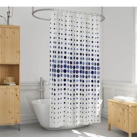 Koçtaş BS-4961 2'li Mavi Puan Perde 100x200 cm