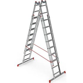 Koçtaş Endüstriyel 2x11 Çift Sürgülü Alüminyum Merdiven
