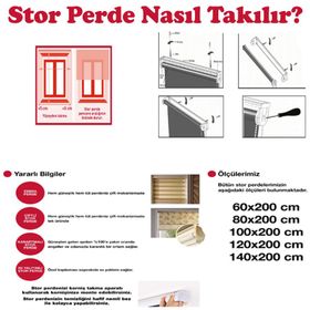 Koçtaş Karartmalı 160x200 cm Beyaz Stor Perde
