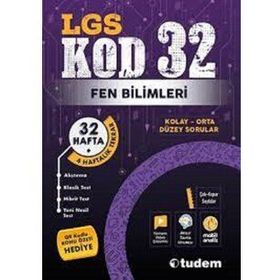 KOD 32 LGS Fen Bilimleri 32 Hafta 4 Haftalık Tekrar - Tudem Yayınları