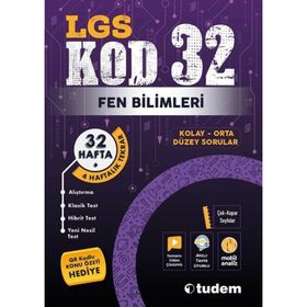 KOD 32 LGS Fen Bilimleri 32 Hafta 4 Haftalık Tekrar - Tudem Yayınları