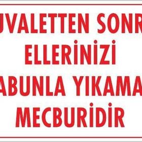 KOD:1201 Ellerinizi Yıkayınız 25x35 Uyarı Levhası