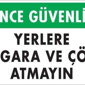 KOD:1205 Sigara ve Çöp Atmayın 25x35 Uyarı Levhası