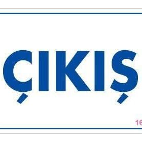 KOD:1651 Çıkş 17.5x25 Uyarı Levhası