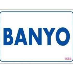 KOD:1688 Banyo 17.5x25 Uyarı Levhası