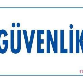KOD:1717 Güvenlik 17.5x25 Uyarı Levhası