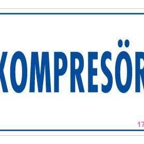 KOD:1732 Kompresör 17.5x25 Uyarı Levhası
