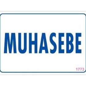 KOD:1773 Muhasebe 17.5x25 Uyarı Levhası