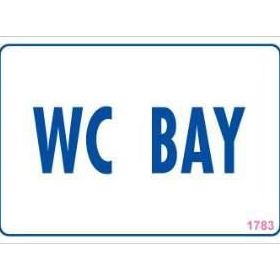 KOD:1783 WC 17.5x25 Uyarı Levhası