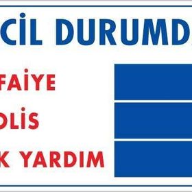 KOD:425 Acil Durum 25x35 Uyarı Levhası