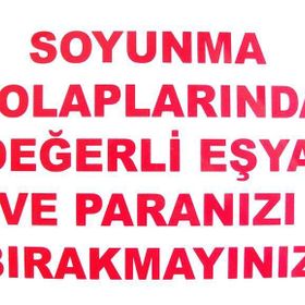 KOD:440 Soyunma Dolabı 25x35 Uyarı Levhası