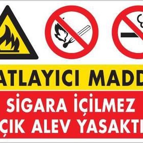 KOD:786 Patlayıcı Madde 25x35 Uyarı Levhası