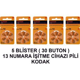 Kodak 13 Numara 5 Paket Kodak İşitme Cihazı Pili
