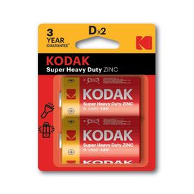 Kodak 2 Adet Shrink Çinko Karbon Büyük Pil