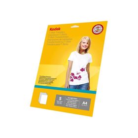 Kodak 20x30 cm 5 Sayfa Açık Renkli Tişörtler İçin T-Shirt Transfer Kağıdı
