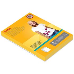 Kodak 20x30 cm 5 Sayfa Açık Renkli Tişörtler İçin T-Shirt Transfer Kağıdı