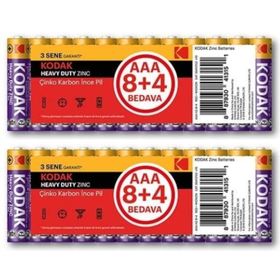 Kodak 2x12 Adet Çinko Karbon Blister İnce Pil