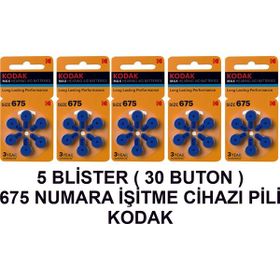 Kodak 675 Numara 5 Paket Kodak Işitme Cihazı Pili