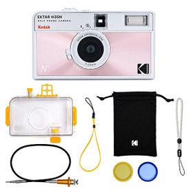 Kodak Ektar H35N Pembe Fotoğraf Makinesi + Premium Paket