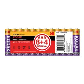 Kodak K3AHZ8+4 Shrınk Çinko Karbon İnce Pil