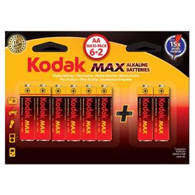 Kodak Max 6+2 Adet Alkalin Kalem Pil