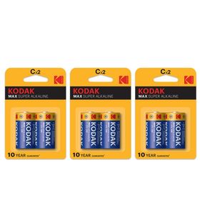 Kodak Max Super Alkaline 2x3 6 Adet Alkalin Orta Pil