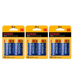 Kodak Max Super Alkaline 2x3 Alkalin Büyük Pil