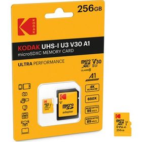 Kodak Mikro SD 256 GB UHS-I U3 Ultra Performans Hafıza Kartı