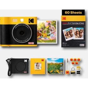Kodak Mini Shot 4 Era Sarı Instant Fotoğraf Makinesi + Akseuar Kiti