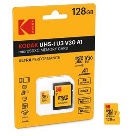 Kodak Sdxc 128GB Class10 U3 Ultra Performans Sd Hafıza Kartı