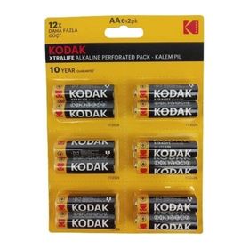 Kodak Xtralife Kartela 12'li Alkaline AA Kalem Pil