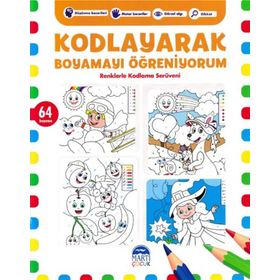 Kodlayarak Boyamayı Öğreniyorum 7 - Renklerle Kodlama Serüveni - Martı Yayınları