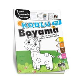 Kodlu Boyama 5 - 6 Yaş - Niha Çocuk