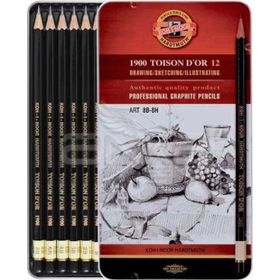 Koh-i Noor 1900 Toison Dor 12 Dereceli Art 8B-8H 1902 Kalem Seti