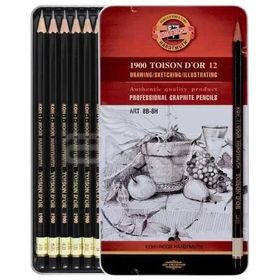 Koh-i Noor 1900 Toison Dor 12 Dereceli Art 8B-8H 1902 Kalem Seti