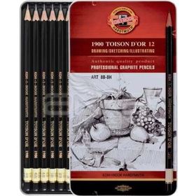 Koh-i Noor 1900 Toison Dor 12 Dereceli Art 8B-8H 1902 Kalem Seti