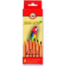 Koh-i Noor 203658 2171 Natur Jumbo 6'lı Naturel Kuru Boya Kalemi