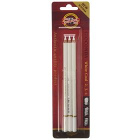 Koh-i Noor 3 Pcs 8812 White Coal Pencil