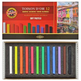 Koh-i Noor 8582 Toison Dor Soft Köşeli 12'li Pastel Boya Seti