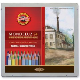 Koh i Noor Modeluz 3724 Aquarell Manzara Tonları 24 Renk Sulu Boya Kalem Seti