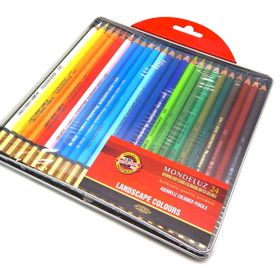 Koh i Noor Modeluz 3724 Aquarell Manzara Tonları 24 Renk Sulu Boya Kalem Seti