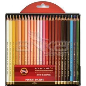 Koh-i Noor Polycolor Portrait 24'lü Set Kuru Boya Kalemi